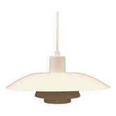Lampe suspendue ancienne ph 4/3, en blanc, avec variateur orange d'origine.