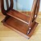 Pedestal table or English cherry saddle with lyre feet