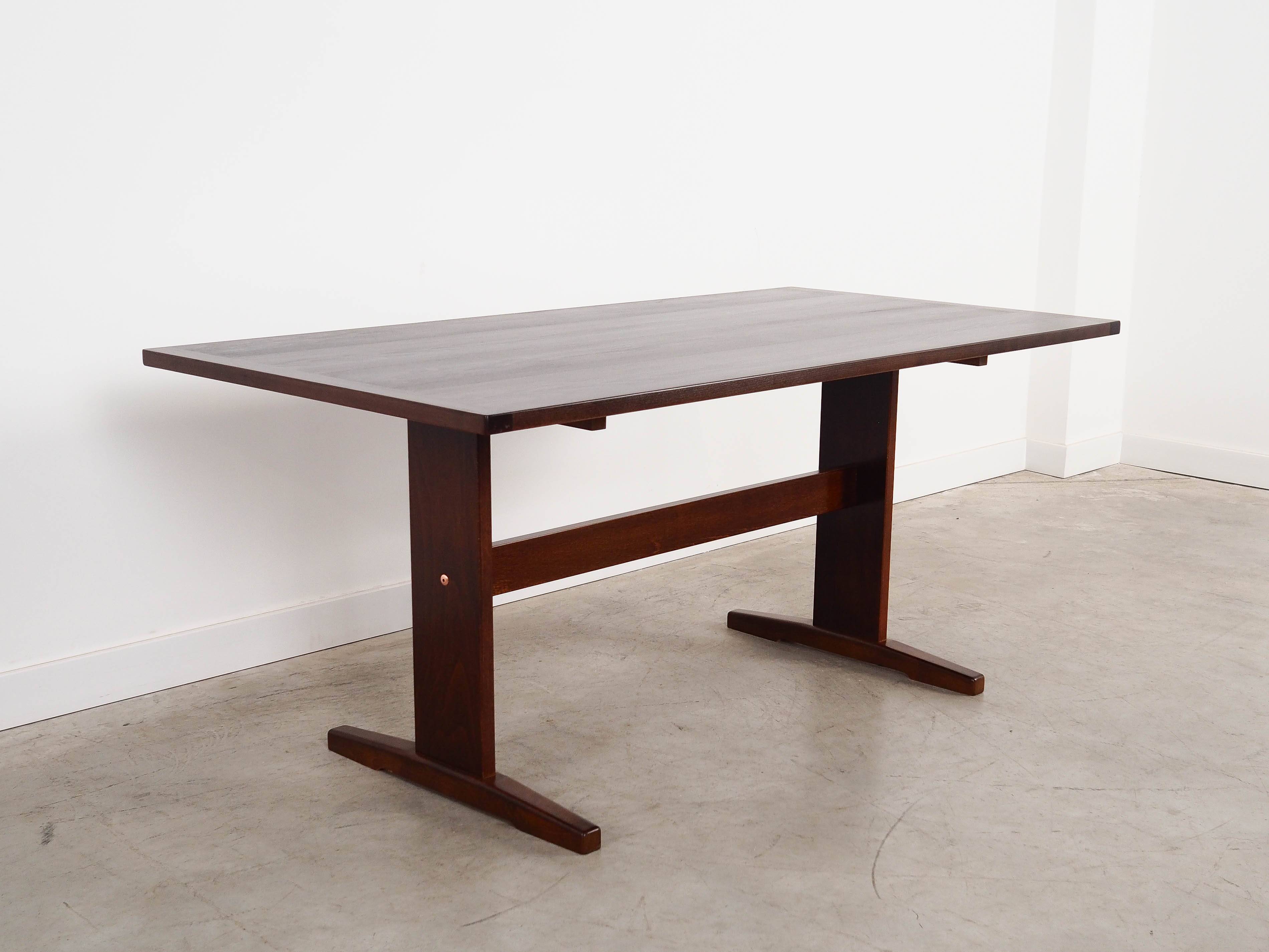 Oak table, Danish design, 1970s, manufactured by Farstrup Møbler