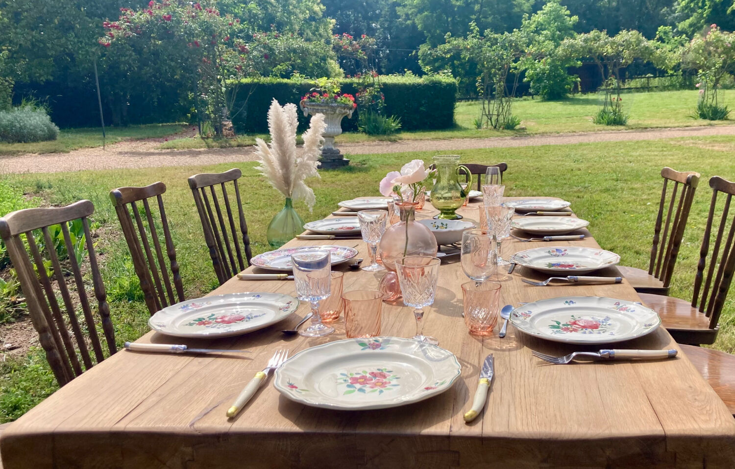 Solid oak monastery table