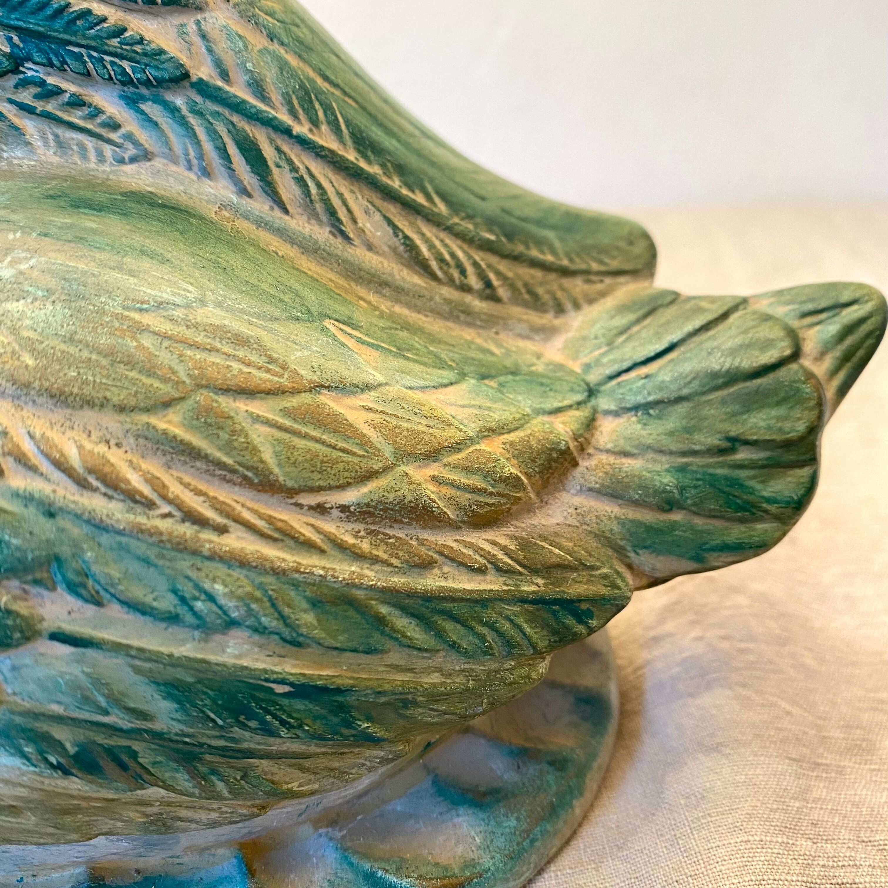 Vintage ceramic duck lamp