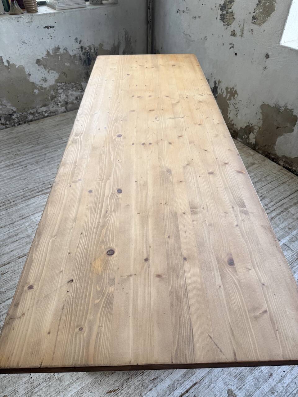 Perriand mountain furniture pine dining table