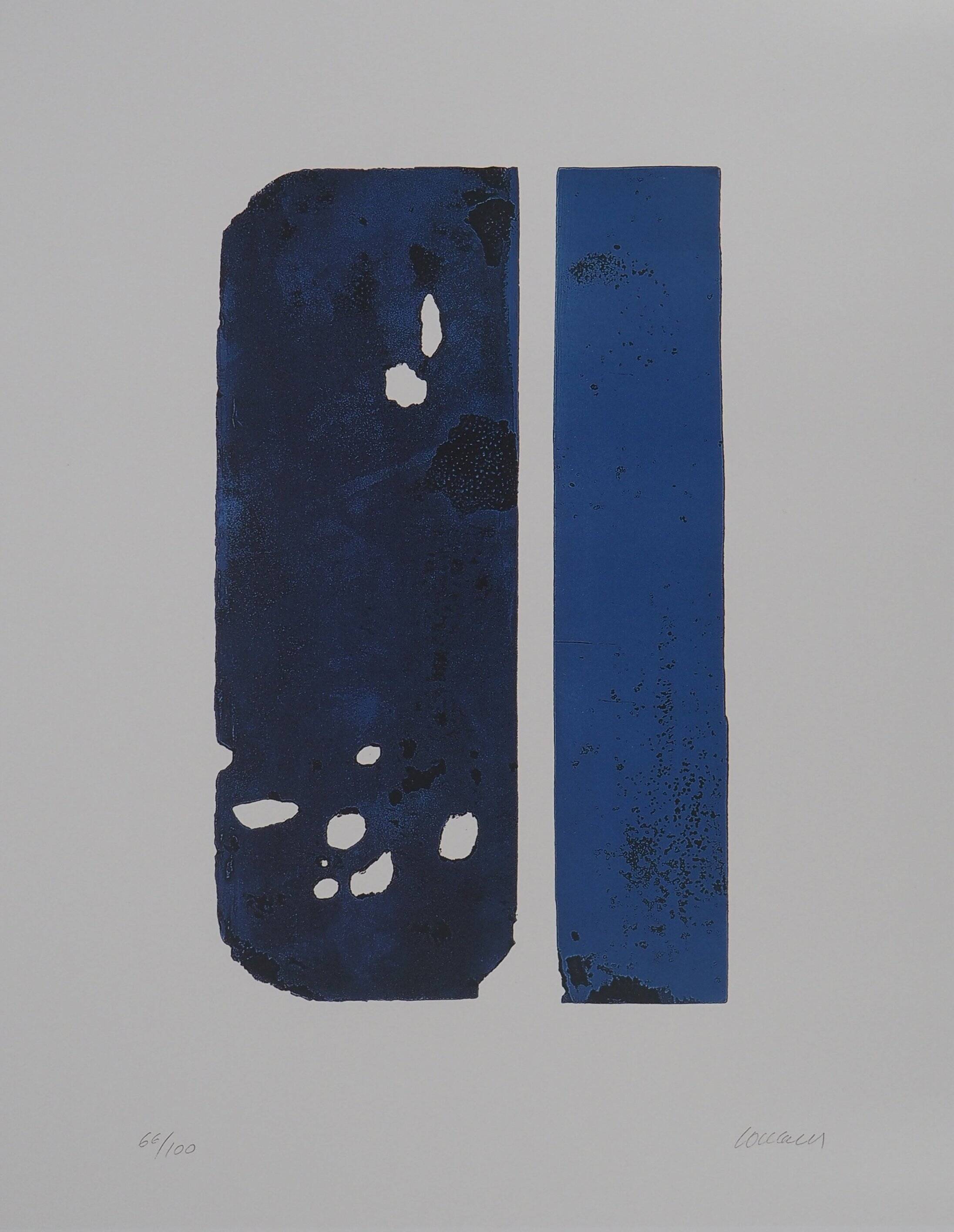 Pierre soulages : eau forte xxx - affiche originale signée