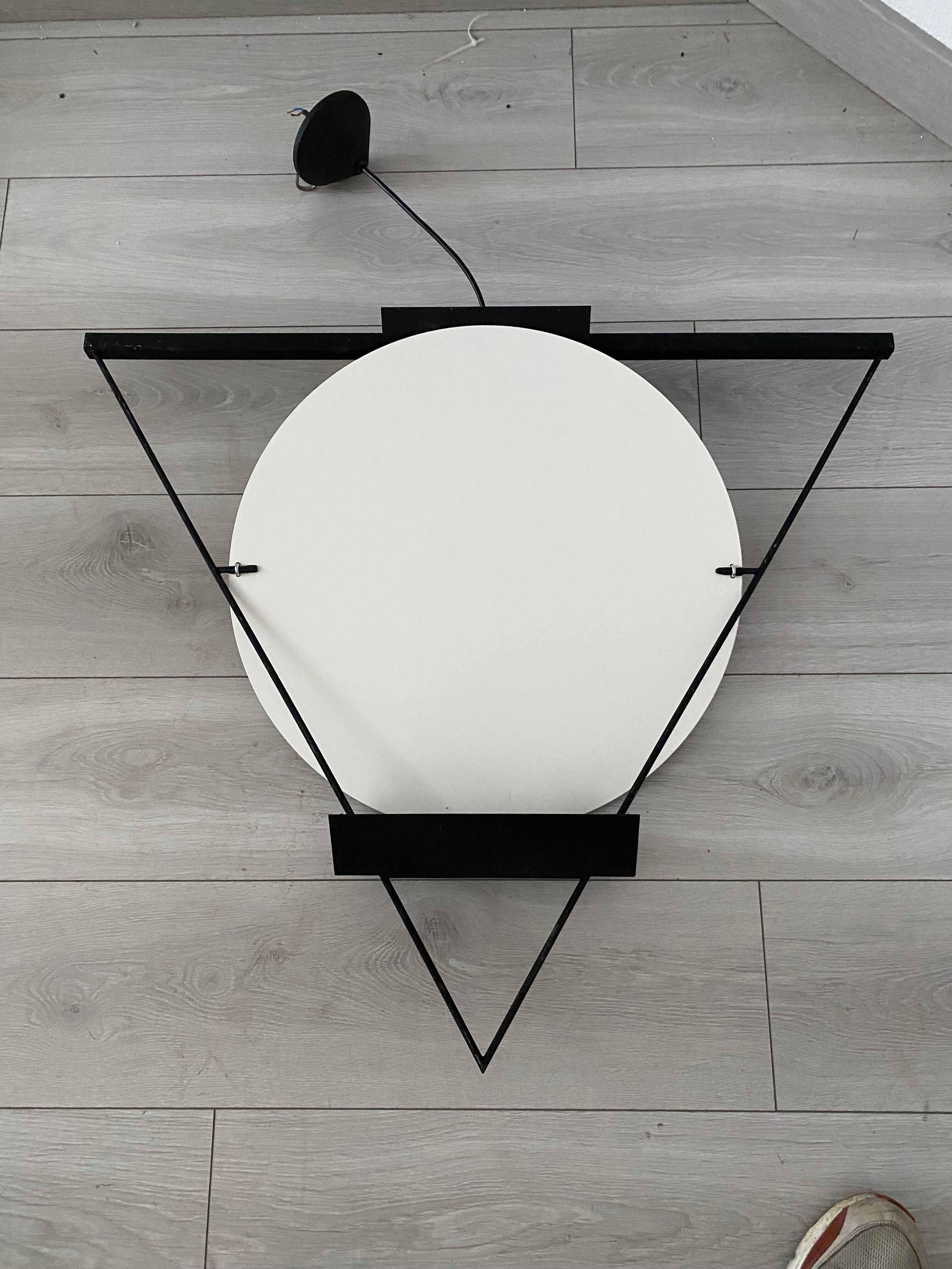 Lamp Italian design inverted triangle Mario Botta year 80