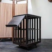 Old wooden revolving library