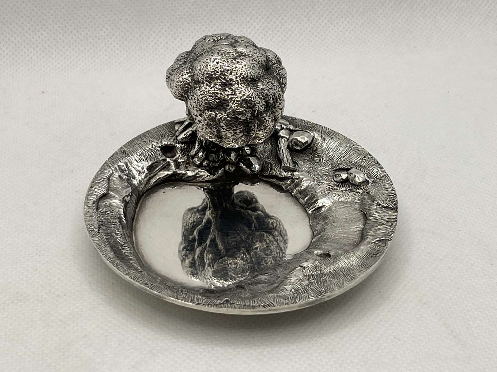 Empty Pocket Tree of Life in silver metal Christofle by Jacques Sitoleux