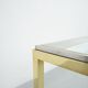 Hollywood Regency two-tone coffee table with glass top,  1970s