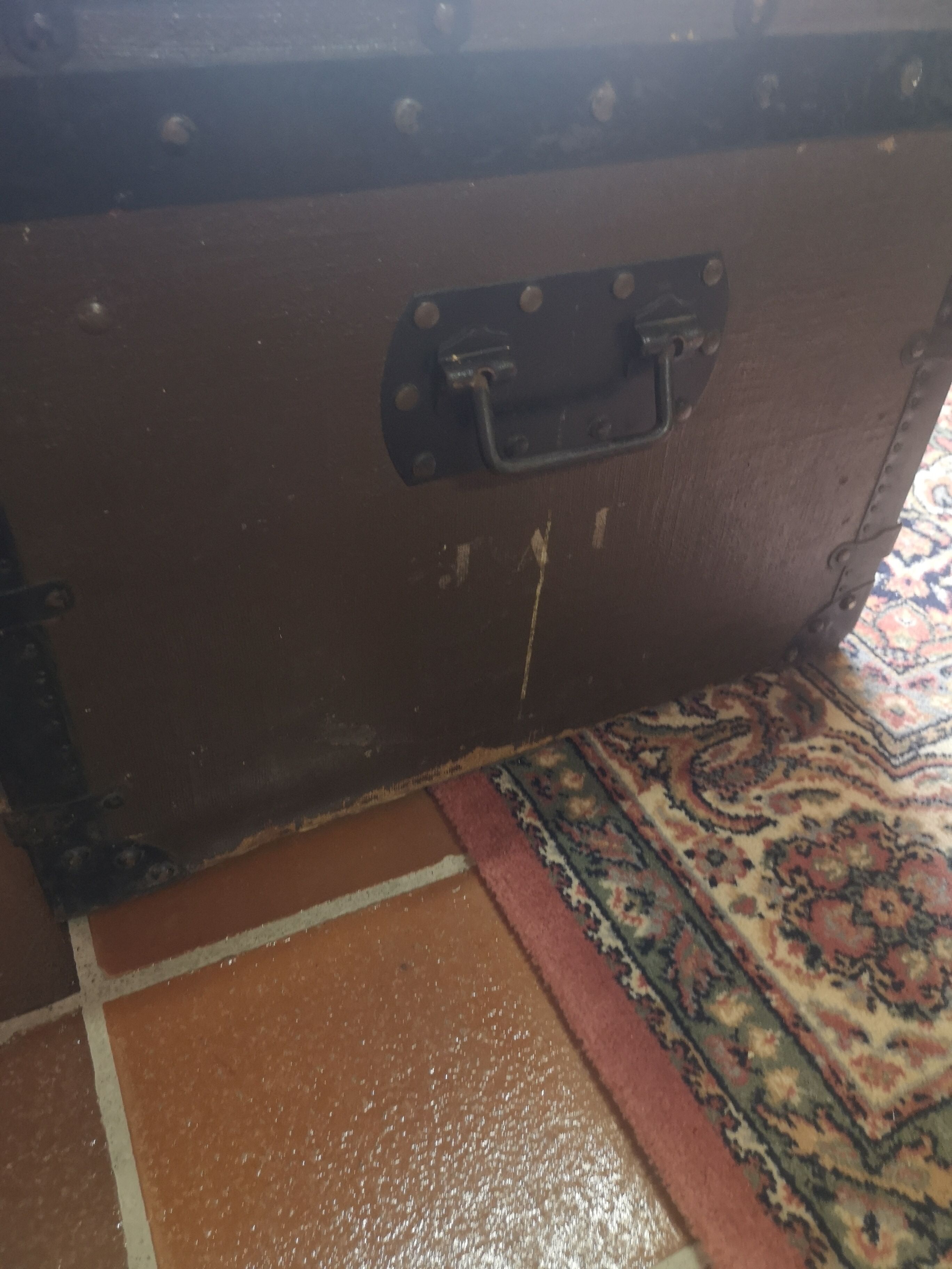 Ancient travel trunk