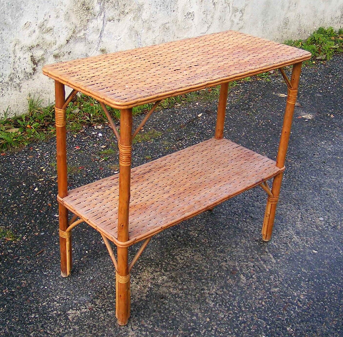 Rattan console