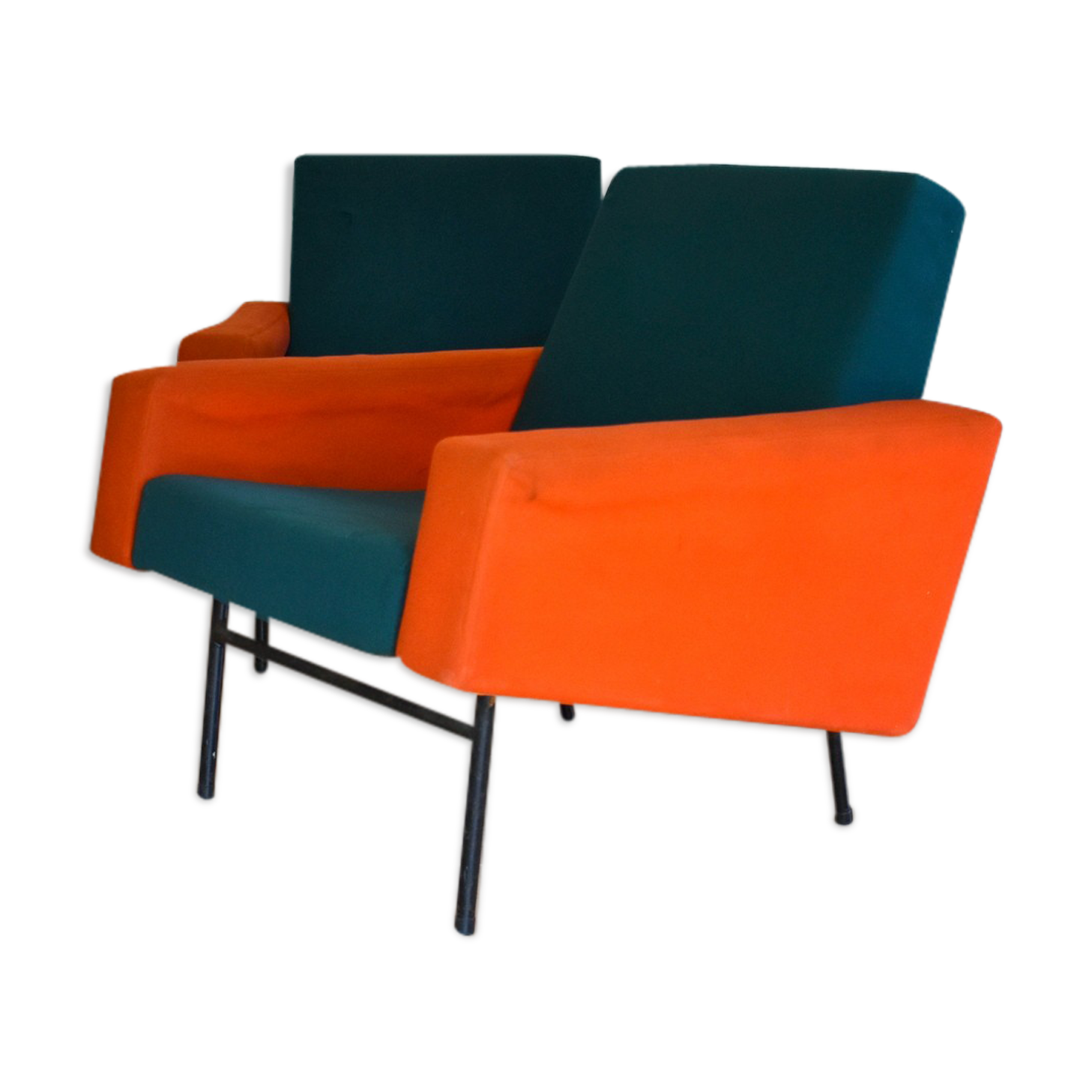 Paire de fauteuils G10 par Pierre Guariche pour Airborne