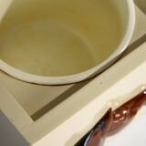 Vintage Ice Cube Holder with Ceramic Horse-Head