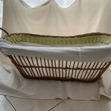 Alsatian wicker cradle