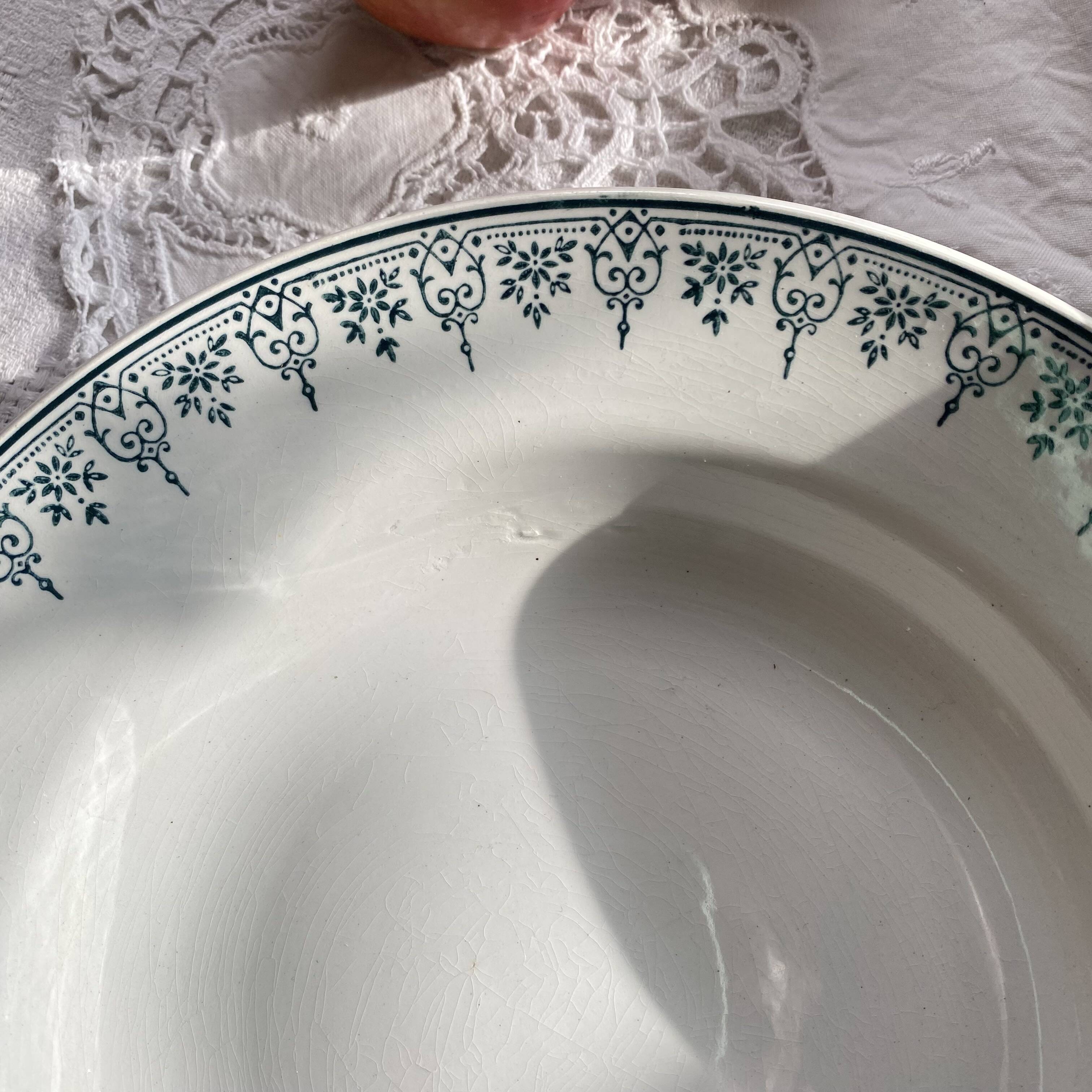 6 deep plates iron earth Amandinoise Saint Amand earthenware ACC-7265