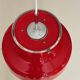 Red bumling pendant light - 70s suede