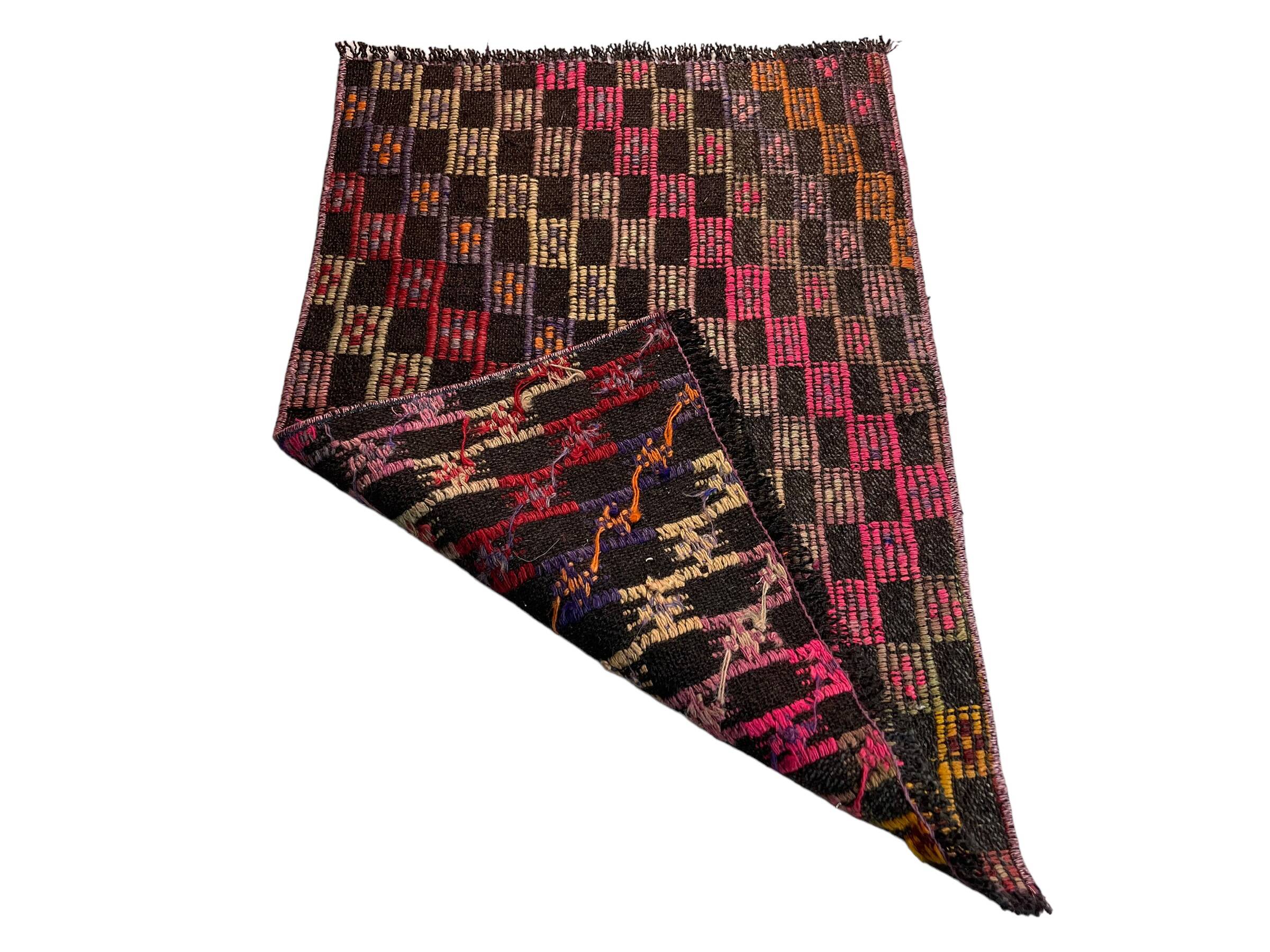 Vintage turkish kilim rug, 80 x 55 cm