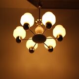 Golden Chandelier by Kamenicky Senov, 1970s, Czechoslovakia