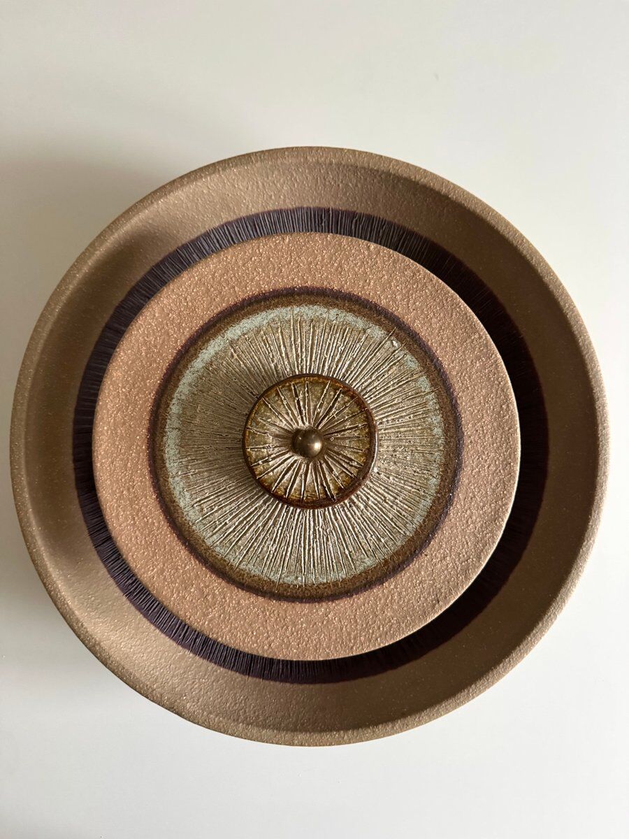 Vintage Danish stoneware wall lamp by Noomi Backhausen for Søholm, 1960s