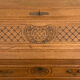 Carved oak secretary