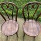 Paire de chaise bistrot en bois courbé Thonet