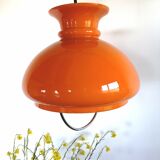 Vintage hanging "Orange" opaline suspension