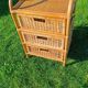 Commode, chiffonnier en rotin vintage