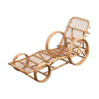 Lounge Chair in rattan, Netherlands 50 years