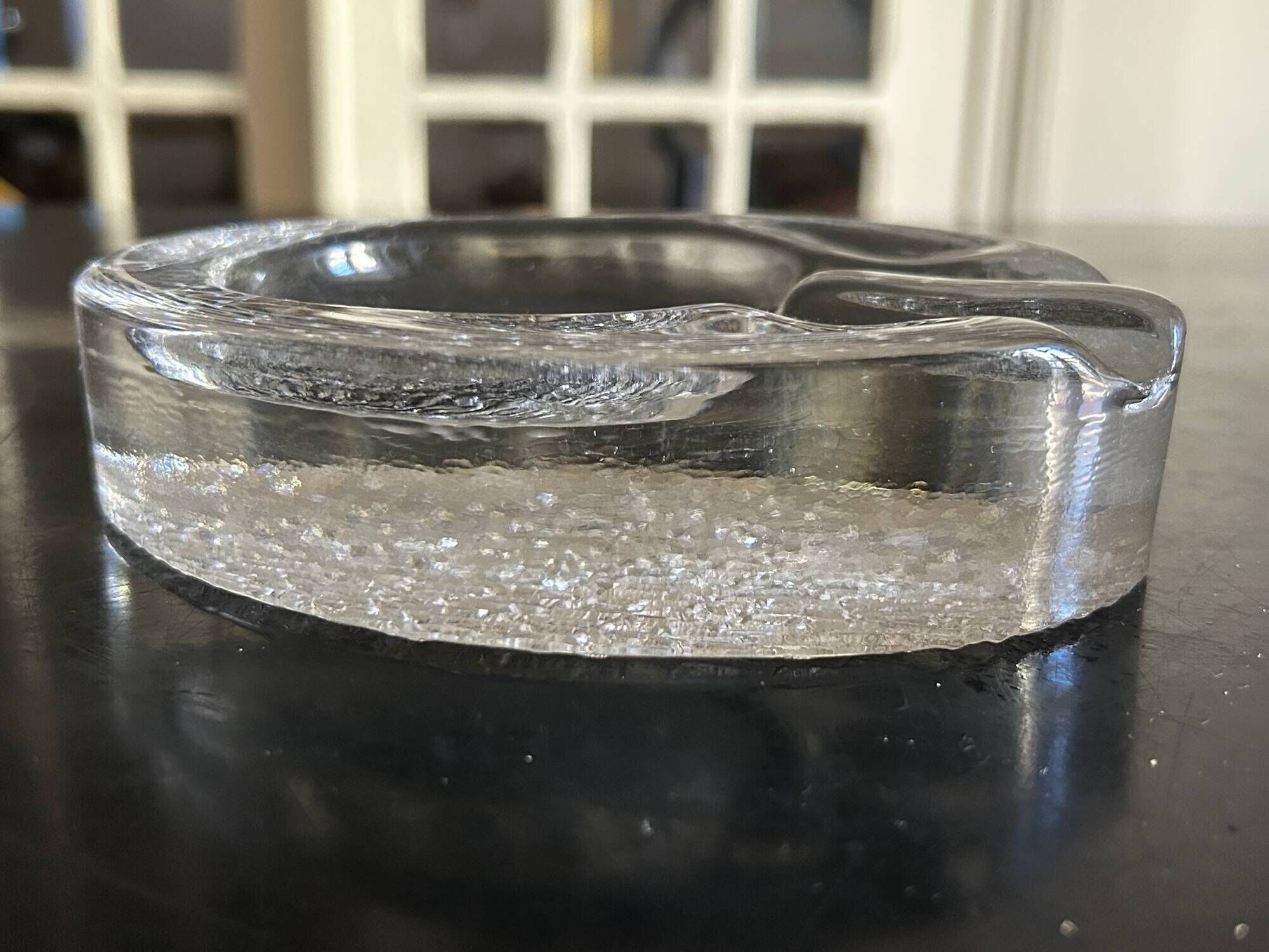 Scandinavian crystal ashtray 1960s/1970s