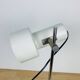 Lampe spot blanche et tige chromée, vintage