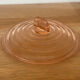 Sucrier en verre rose