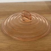 Sucrier en verre rose