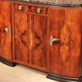 1930s art deco style walnut sideboard