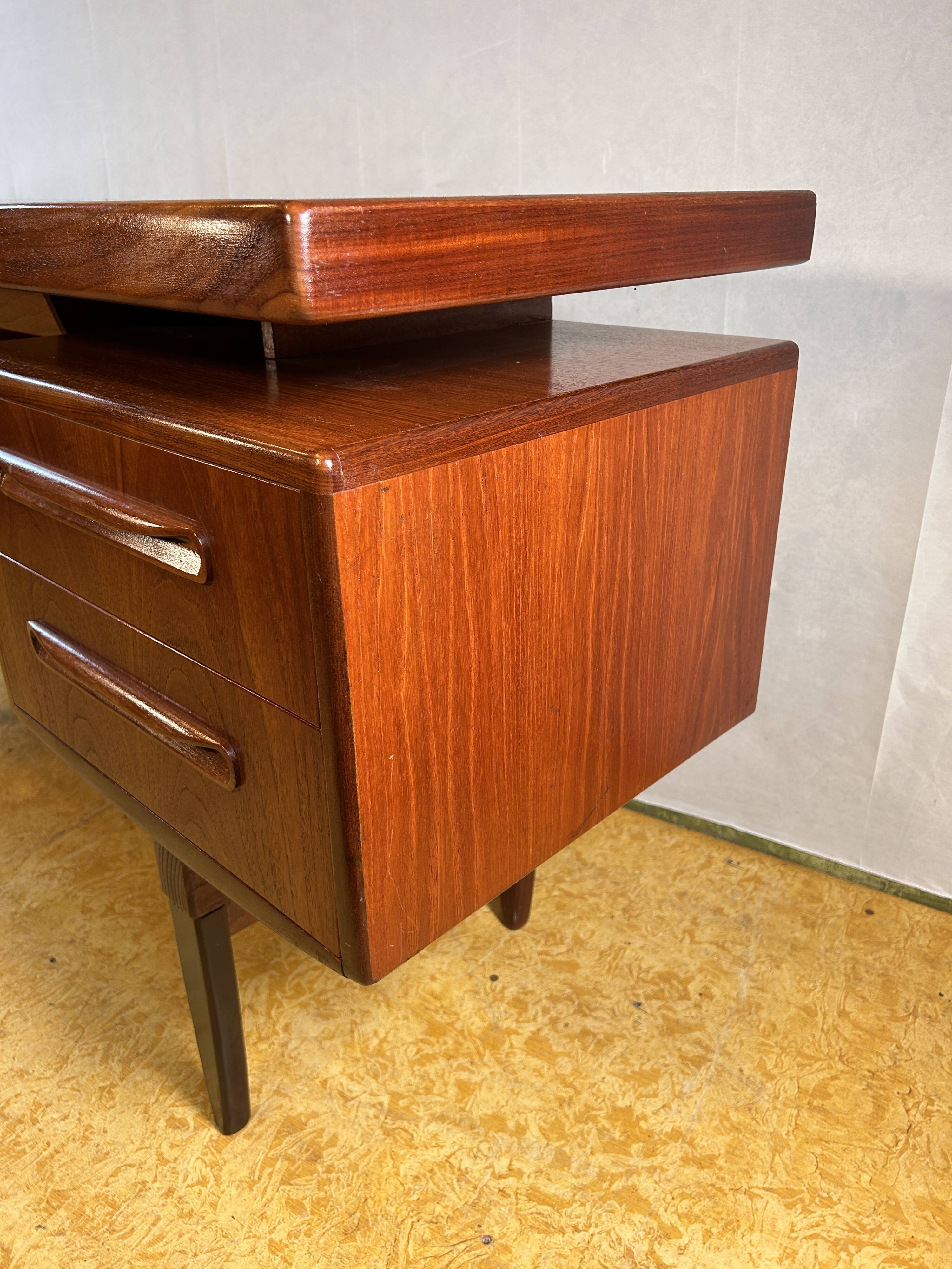 Mid-Century Retro Vintage Teak Floating Top Desk by G Plan Fresco Range Designed by Viktor Wilkins