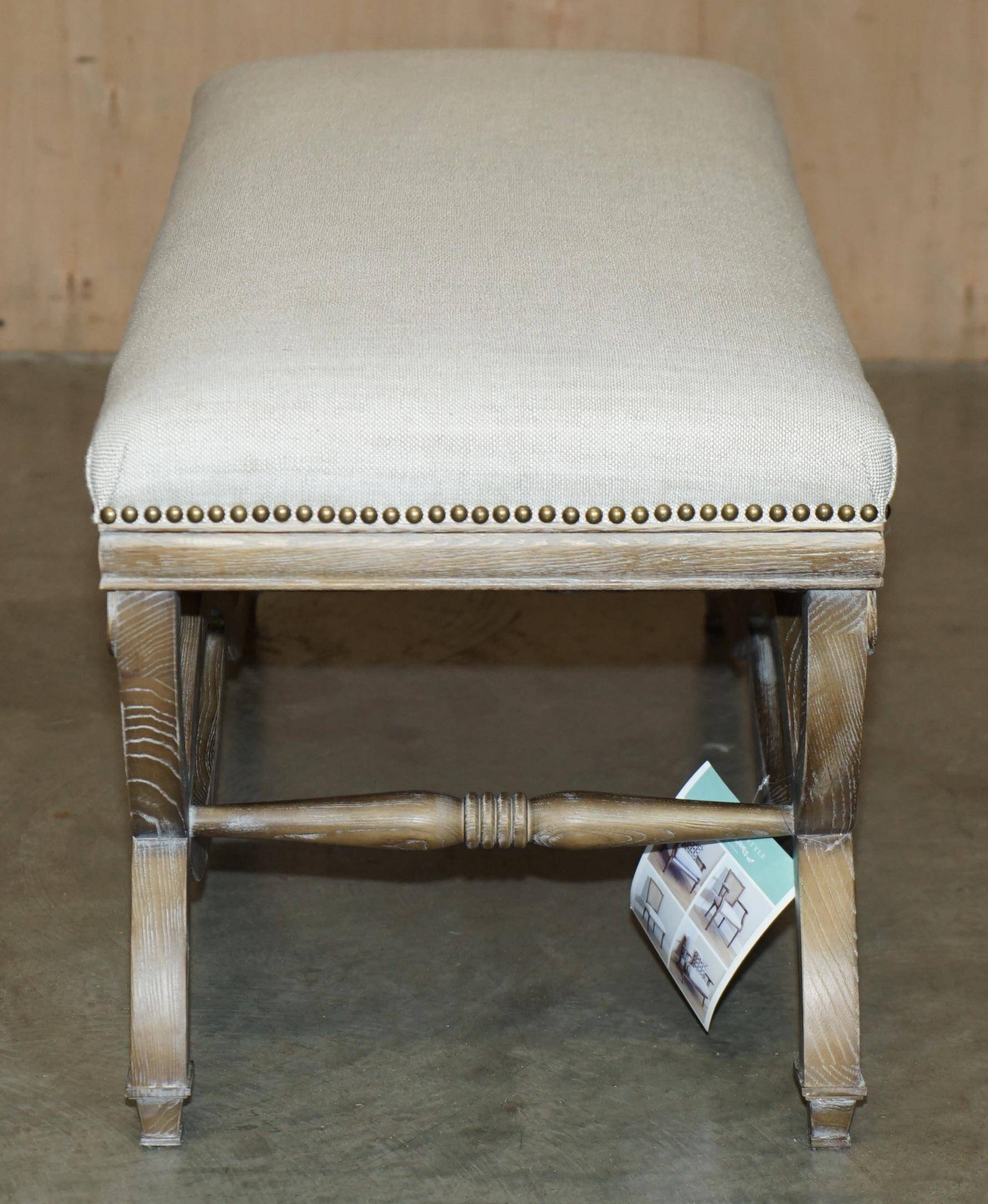 Regency style banquette - Dressing table or double piano stool