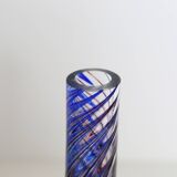Murano vase, blue and red