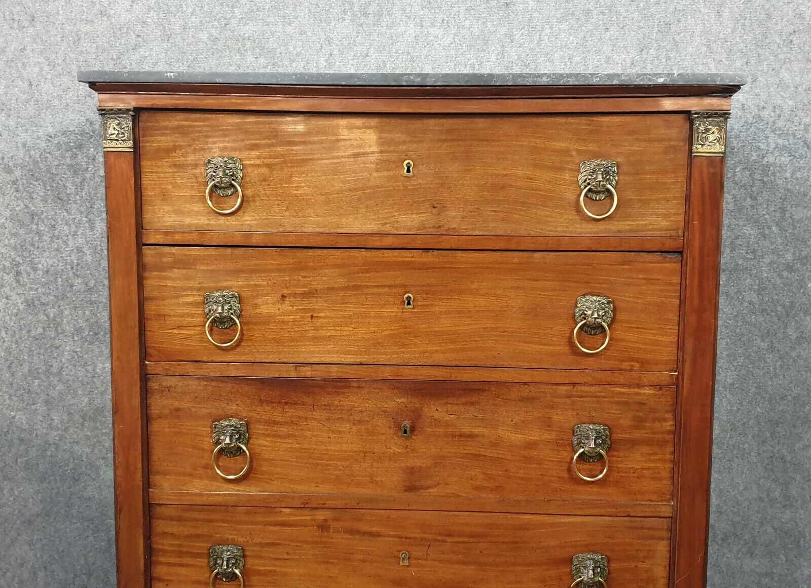 Secretary in false pretence of weekly Empire era in mahogany around 1810