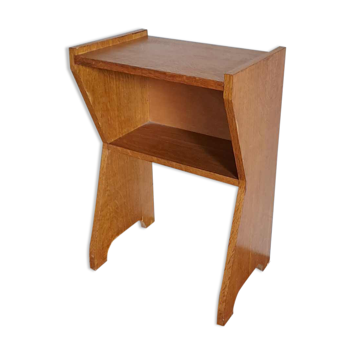 Wooden bedside 1970 minimalist