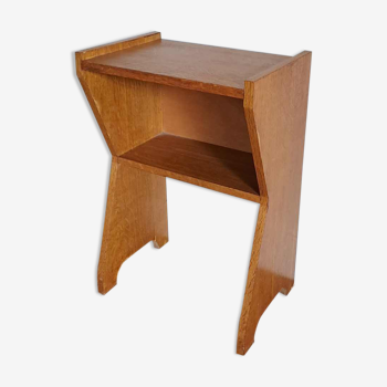 Wooden bedside 1970 minimalist