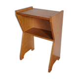 Wooden bedside 1970 minimalist