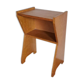Wooden bedside 1970 minimalist