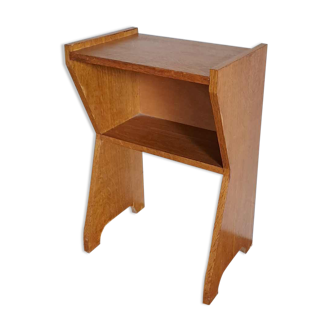 Wooden bedside 1970 minimalist