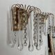Pair of Italian wall lights Hollywood Regency with pendants and drops.