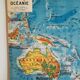 Geographical school Oceania Delagrave 60s map
