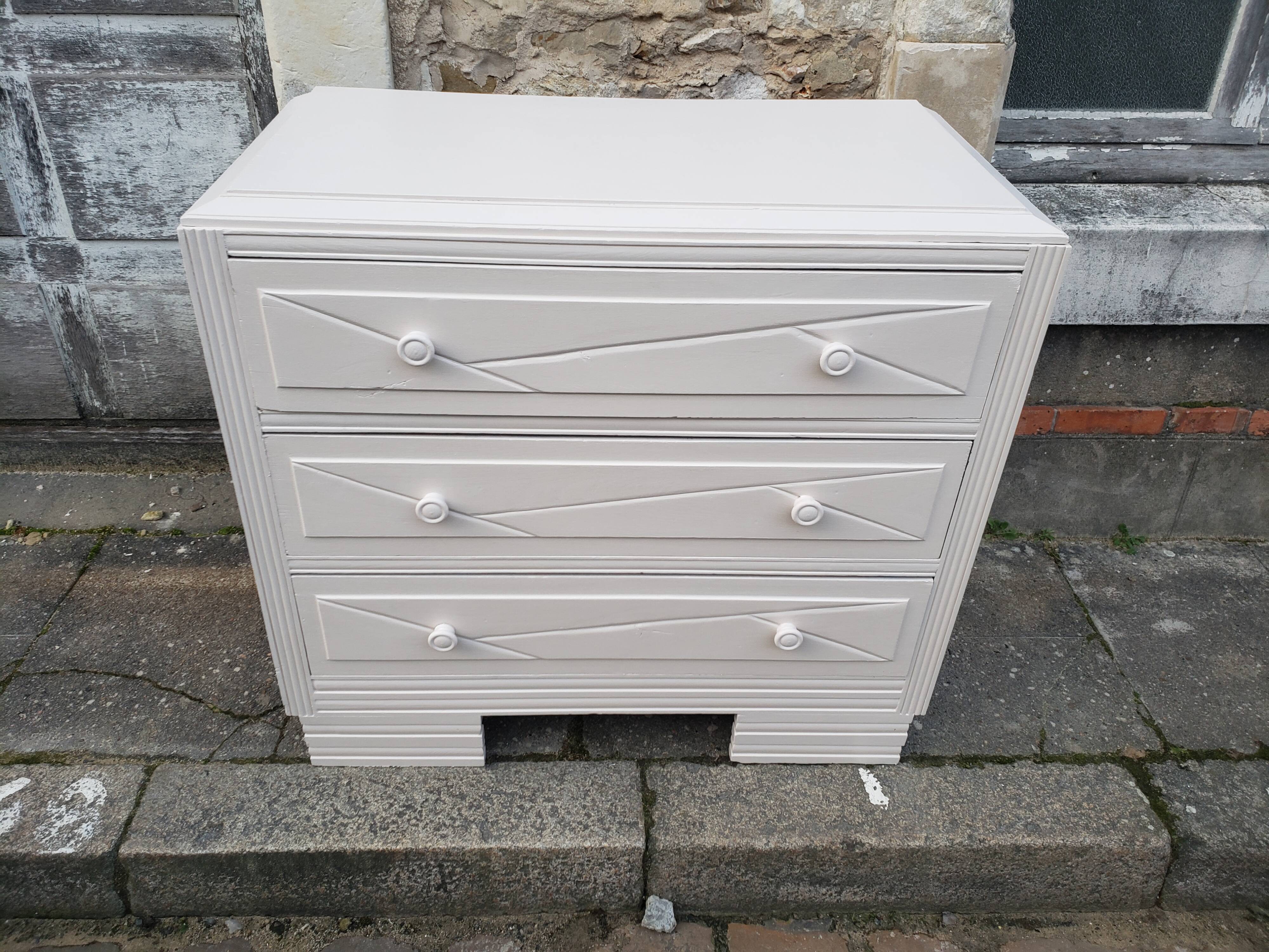Dresser vintage powder white changing table