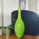 Grand vase bouteille géant en verre doublé vert pomme (66 cm)