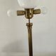 Empire style column lamp in bronze, opaline and marble