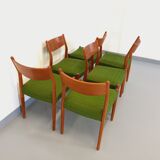 Suite of 6 scandinavian chairs Cees Braakman 50/60s