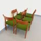 Suite de 6 chaises scandinaves de Cees Braakman 50/60
