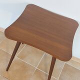 Beech side table by Česky Nabytek, Czech 1960s