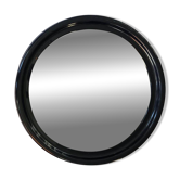 Miroir mural rond bleu foncé rare de la mi-siècle SYLA, France, 1970