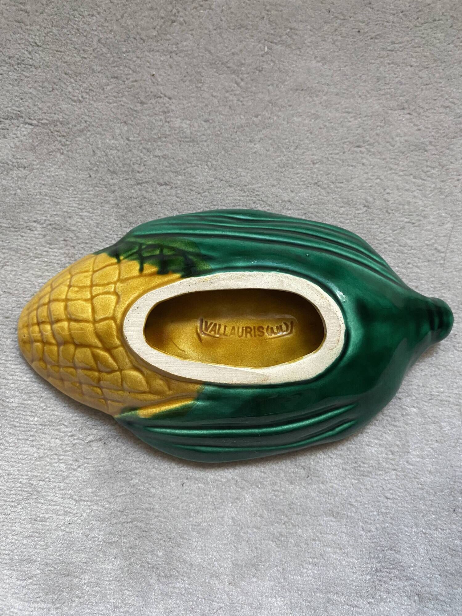 Butter dish with ceramic butter knife from vallauris